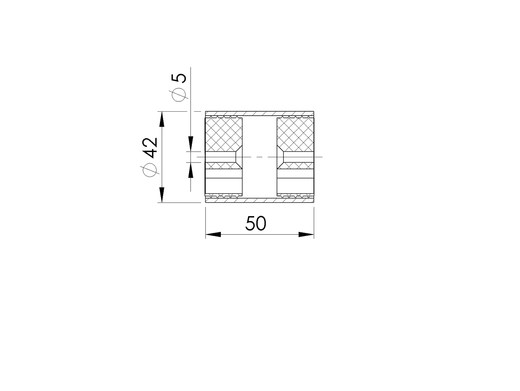 Stal nierdz.- Łącznik pochwytu do drewna