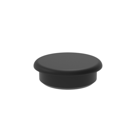 Záslepka kruhová D13mm, čierna