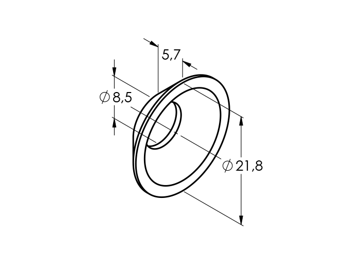 Podkladka - stożkowa