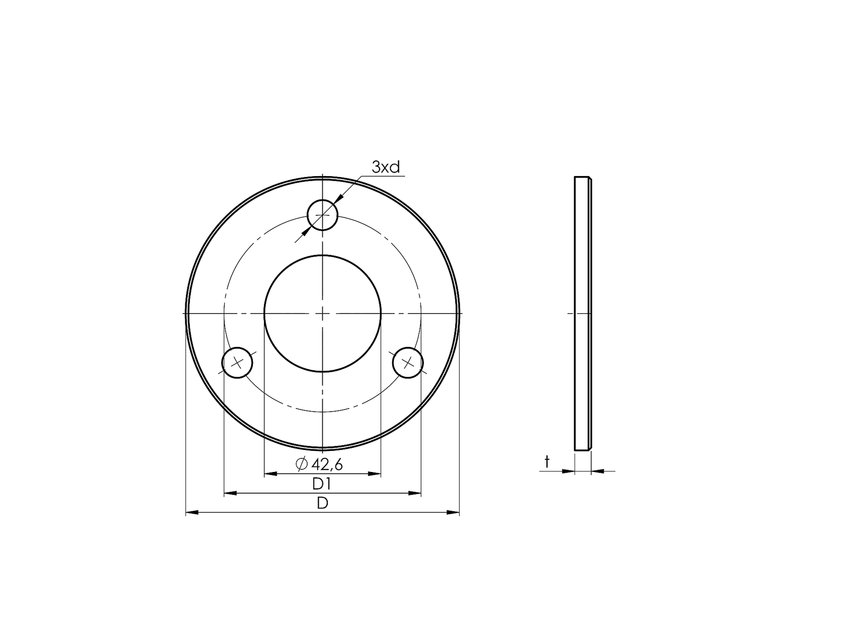 Stopa montażowa do spawania 100/4x6mm,3x11 AISI304