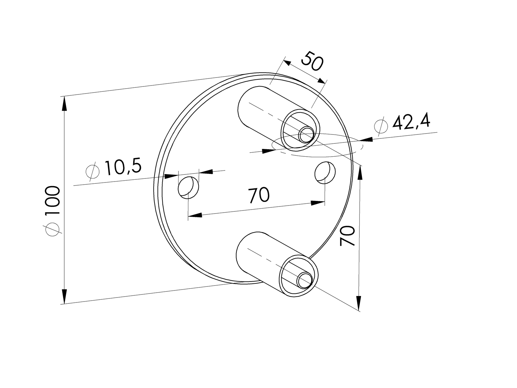 Mocowanie boczne słupka