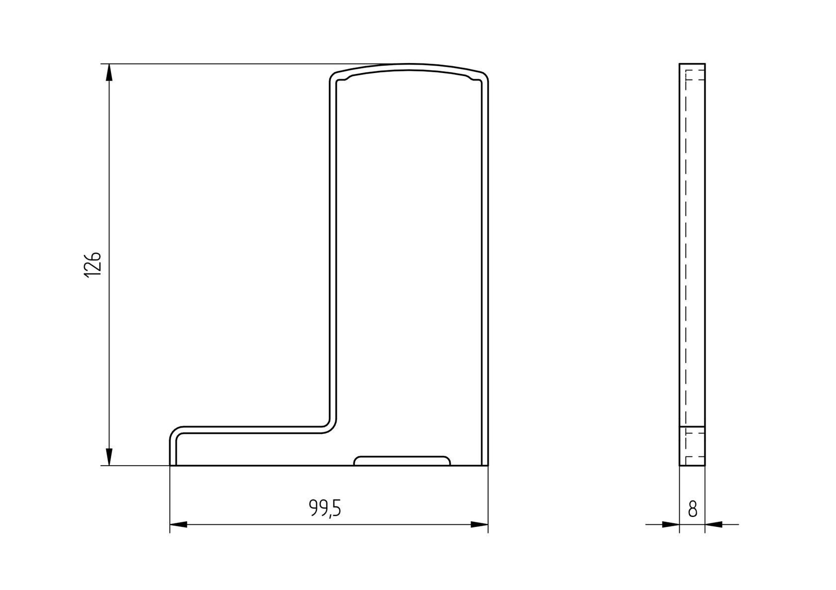 Zaślepki do Profili AL/0006-RAL 7016