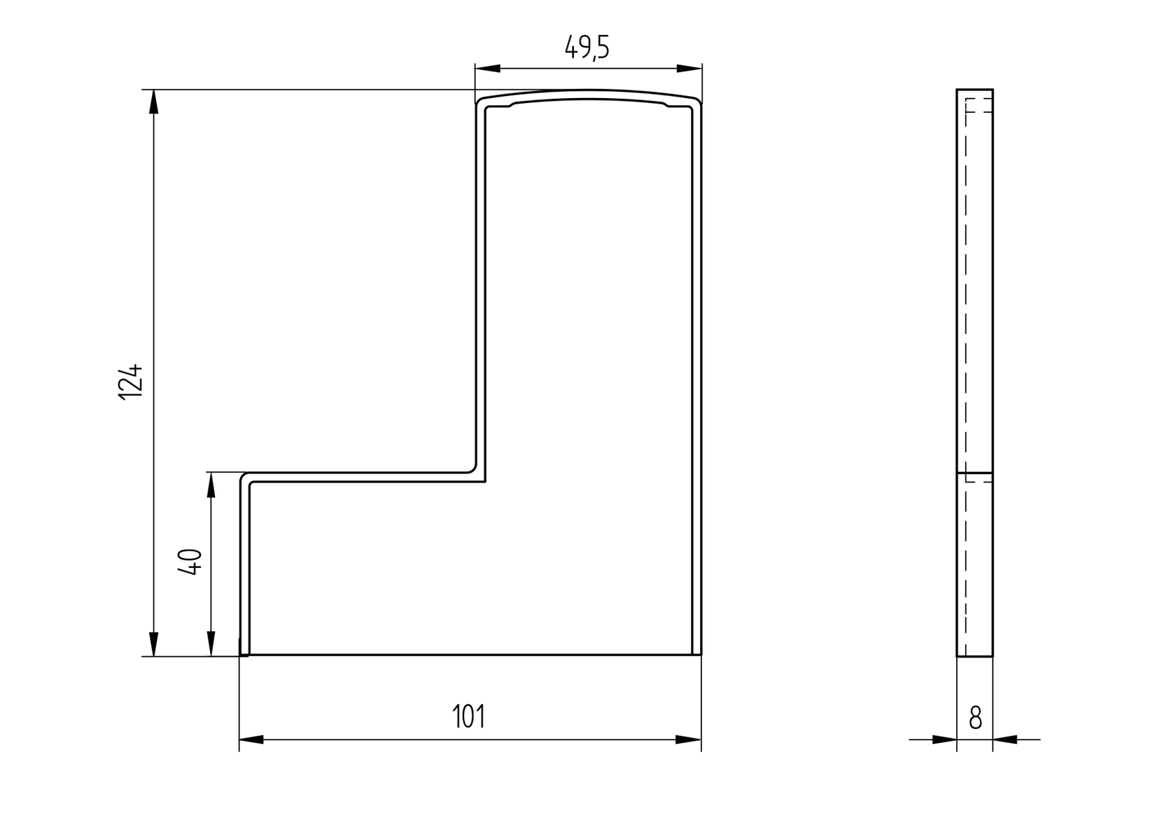 Zaślepki do Profili AL/0006-S-E