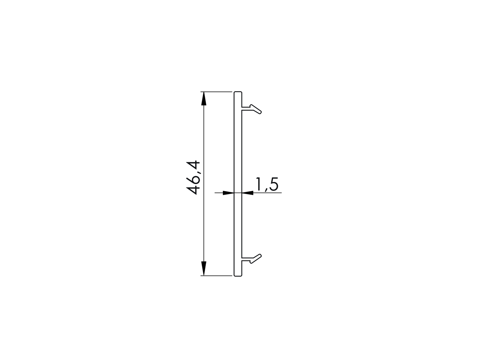 Listwa maskująca zewnętrzna do Design 2