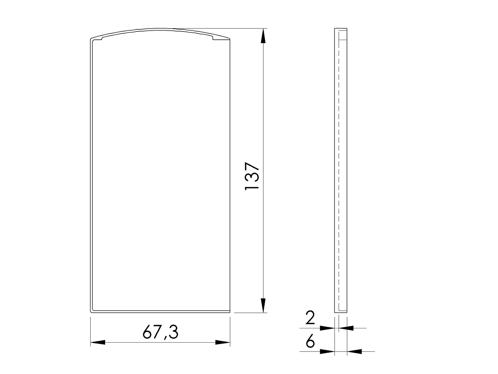 Zaślepki do Profili Al/0005-UNO-S-E