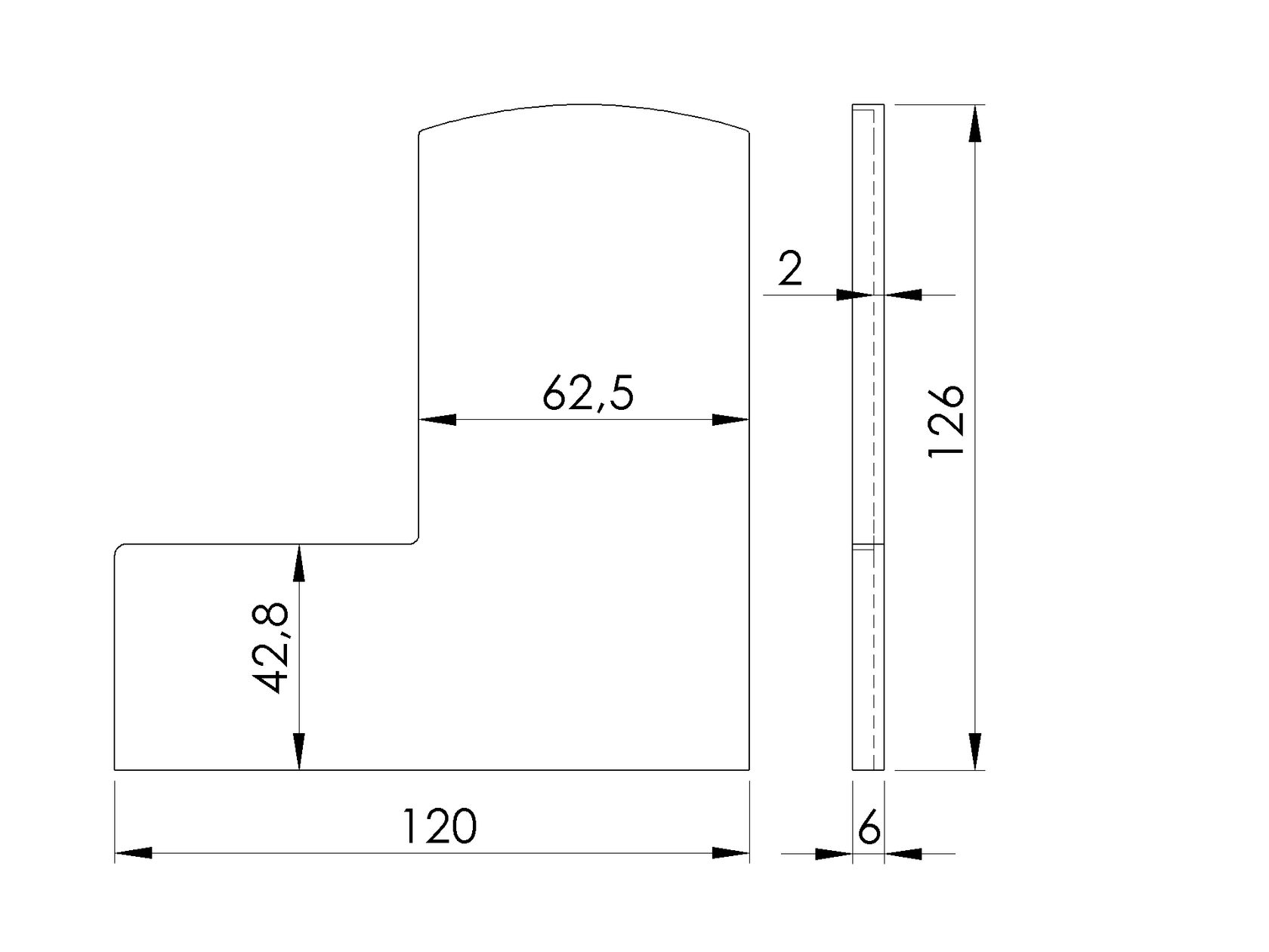 Zaślepki do Profili Al/0006-UNO-S-E