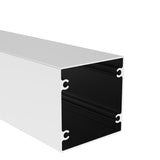 Hliníkový plotový stĺpik 100×100 mm – 6,0m – Natural