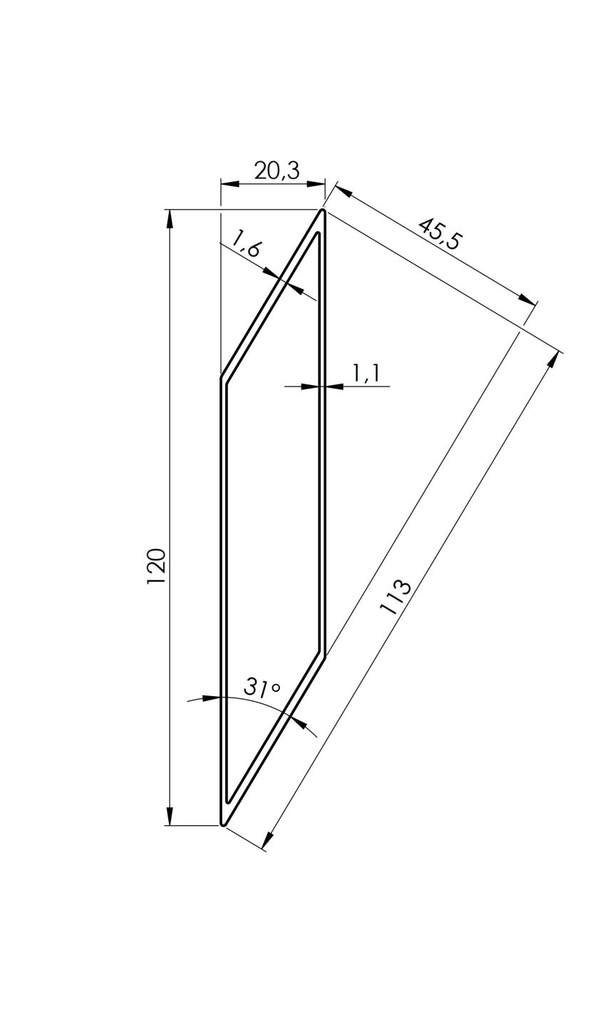 Aluminiowa żaluzja ogrodzeniowa 20x120-6000mm