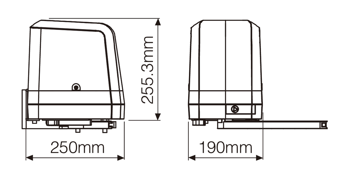 Napęd przegubowy Rollkit do bramy dwuskrzydłowej, kpl