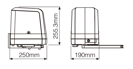 Napęd przegubowy Rollkit do bramy dwuskrzydłowej, kpl