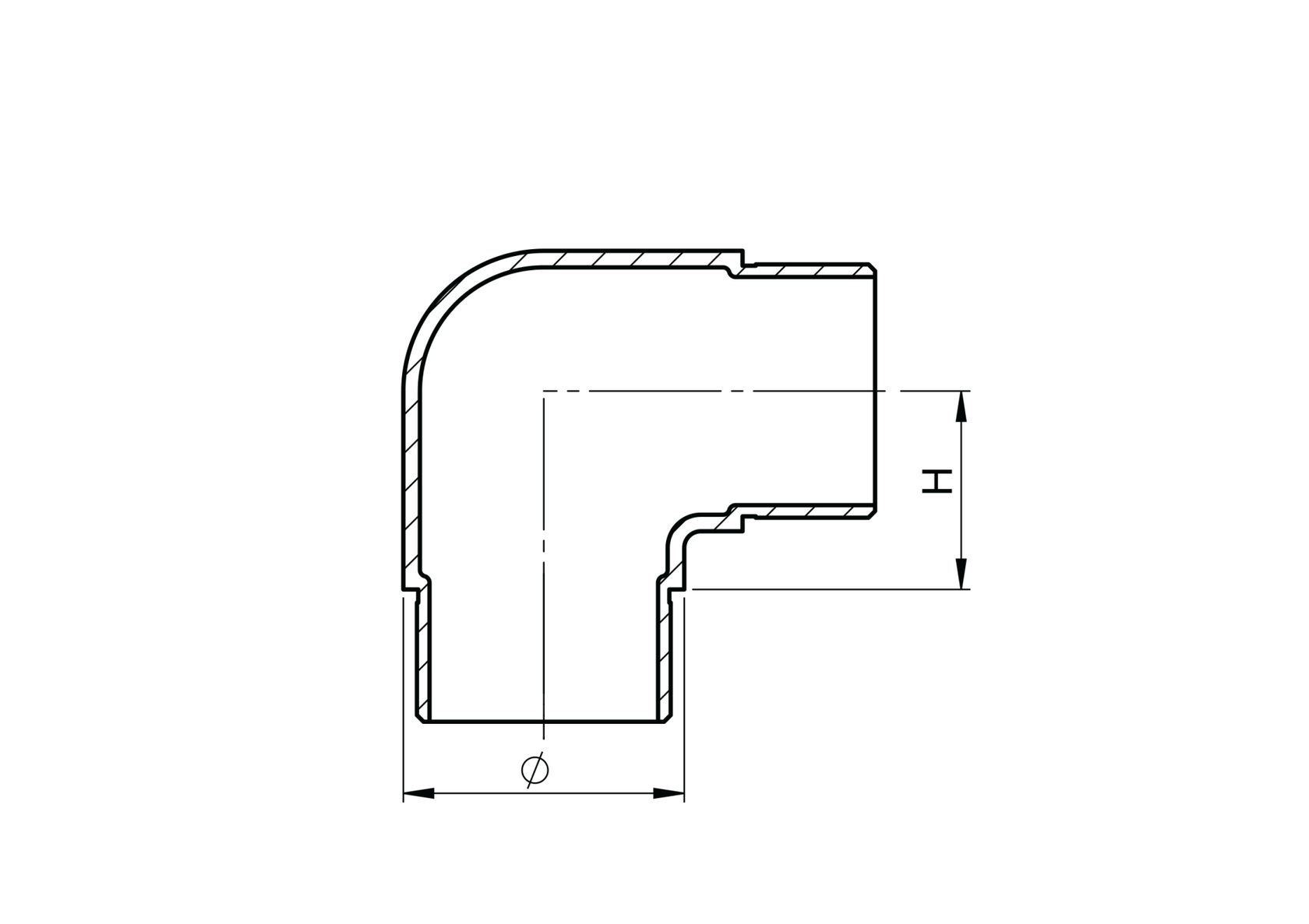 Łącznik balustrady - kolanko