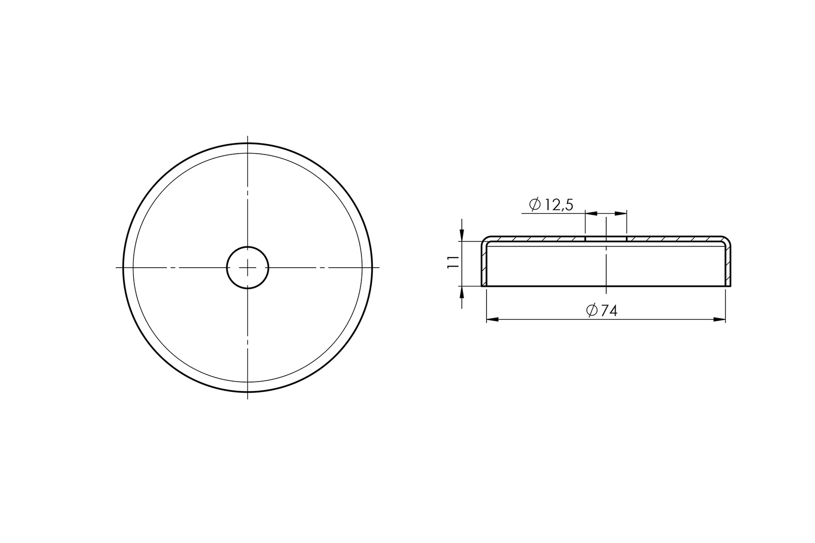 Rozeta maskująca nierdzewna