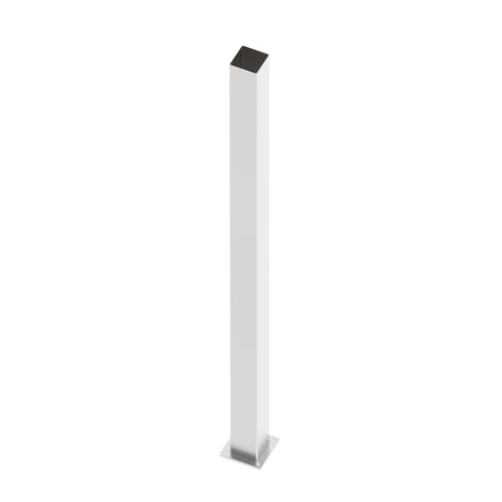 Słup nierdzewny 100x100-2000 z kołnierzem kotwiącym