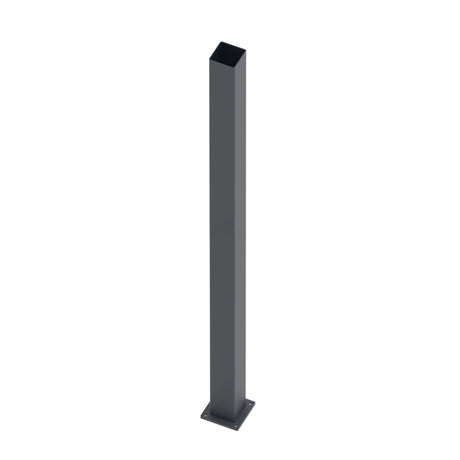 Słup nierdzewny 100x100-2000 z kołnierzem kotwiącym
