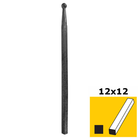 Szpic z kulką h350, b14, n12x12mm