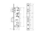 Zamek 40x40mm AISI304