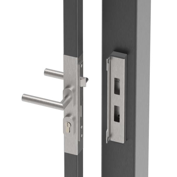 Zestaw zamka 40x40 AISI 304