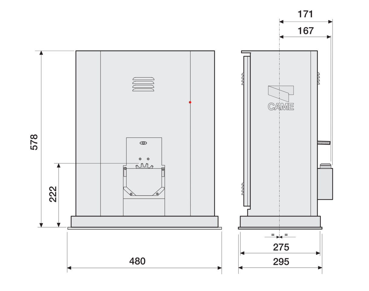 Silownik z elektronika max.3500kg, 400V, mod.6