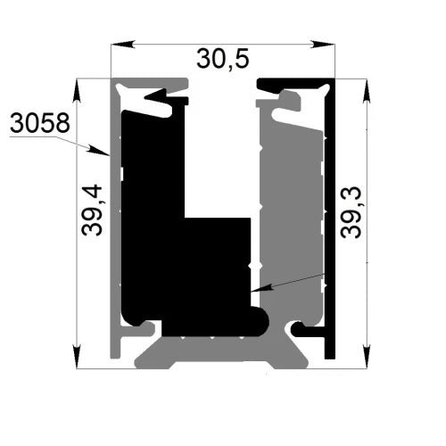 Listwa zasciskowa z taśmą osłonową H40