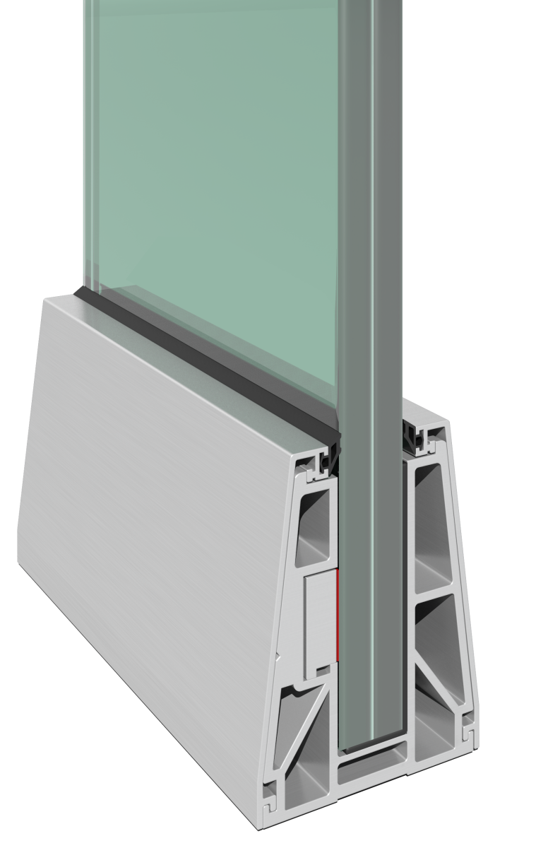 Profil balustrady szklanej