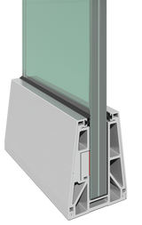 Profil balustrady szklanej