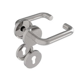 Klamka z szyldem -  para AISI 304, K320,