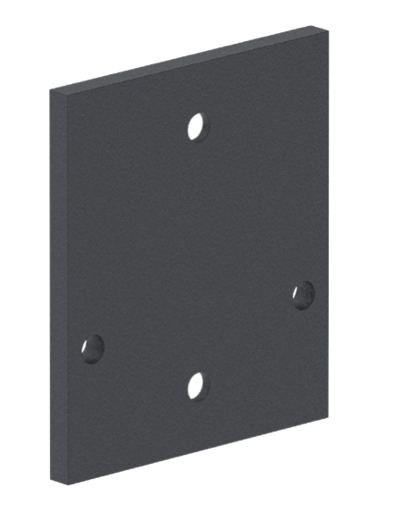 Aluminiowa płyta kotwiąca do słupka 80x80 R7016