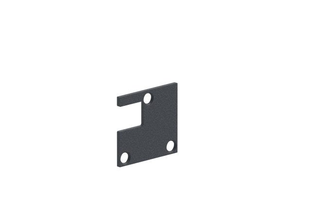 Aluminiowa zaślepka słupka 56x60 - Antracyt RAL 7016