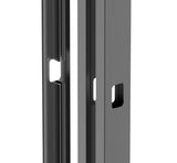 Zestaw aluminiowego słupka 50x60 i osłony dla części zamkowej - 1850mm