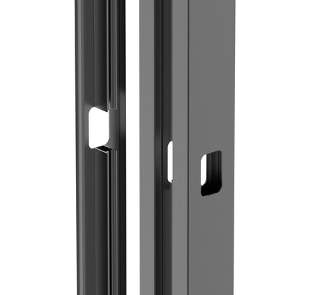 Zestaw aluminiowego słupka 50x60 i osłony dla części zamkowej - 1850mm
