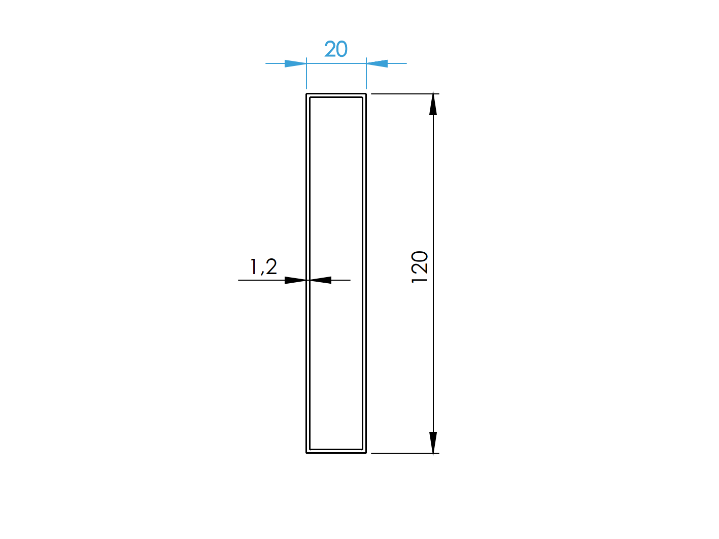 Hliníková plotová výplň 20x120x1,2 – 5x2,5 m – Antracit  RAL 7016