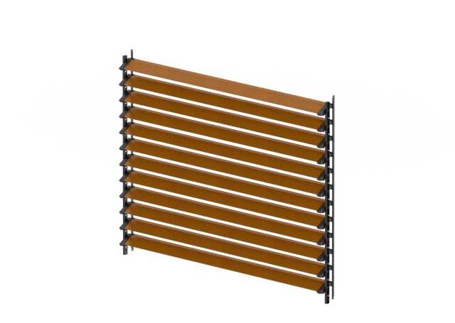 Set čierny ZN oceľový horizontálny naklápací systém 1,07 m s 1,5 m Drevo dekor ZLATÝ DUB kosodĺžnikovou výplňou 20x105