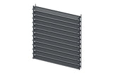 Set Antracitový hlinikový horizontálny naklápací systém 1,09m s AL 1,2m Antracitovou výplňou 20x95mm