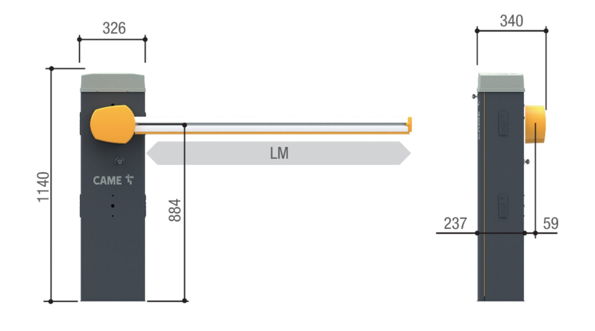 Elektroniczny rygiel 24V z enkoderem