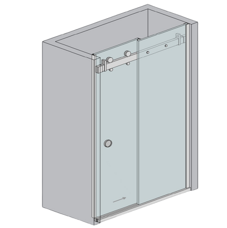 Okucie - drzwi przesuwne - listwa przesuw