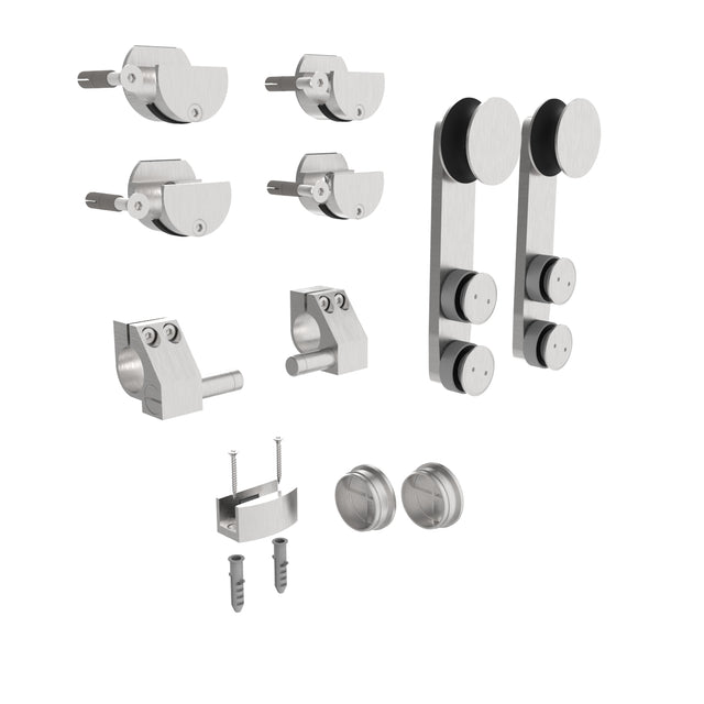 Okucia - drzwi przesuwne, system rurowy AISI304