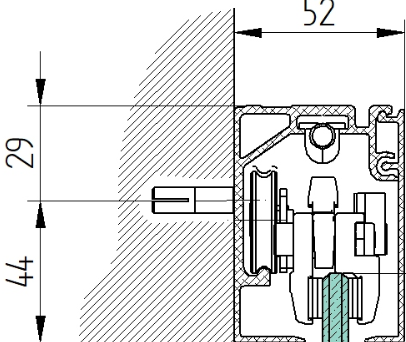 Profil aluminiowy AL-Elox 21x27 mm