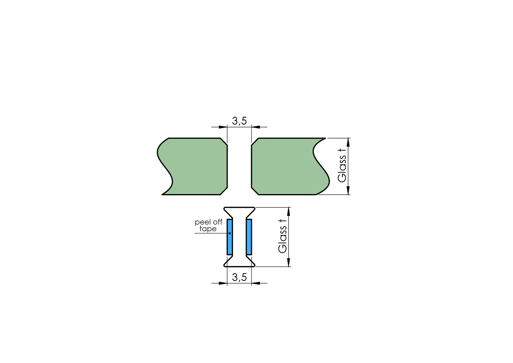 uszczelka międzyszybowa