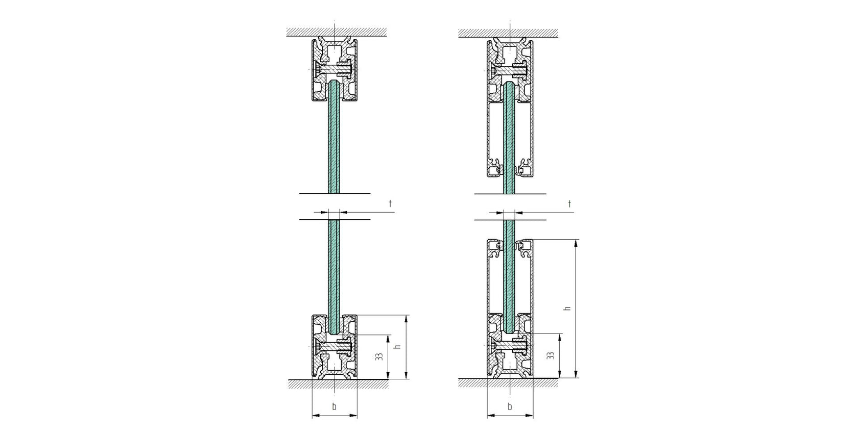 listwa zasciskowa do obudowy szklannej elox-inox