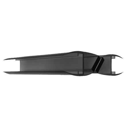 Listwa uszczelniająca drzwi- PVC para 180° black