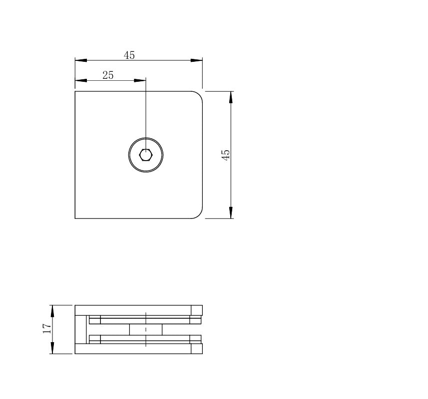 Łącznik szkła, BLACK