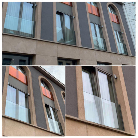 Francuskie okno Aluminiowa rama bez szkła