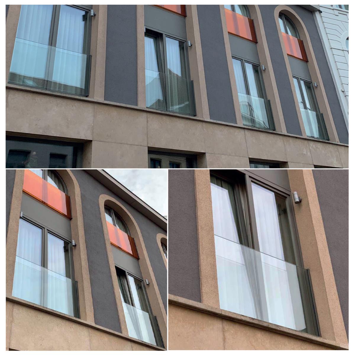 Francuskie okno Aluminiowa rama bez szkła