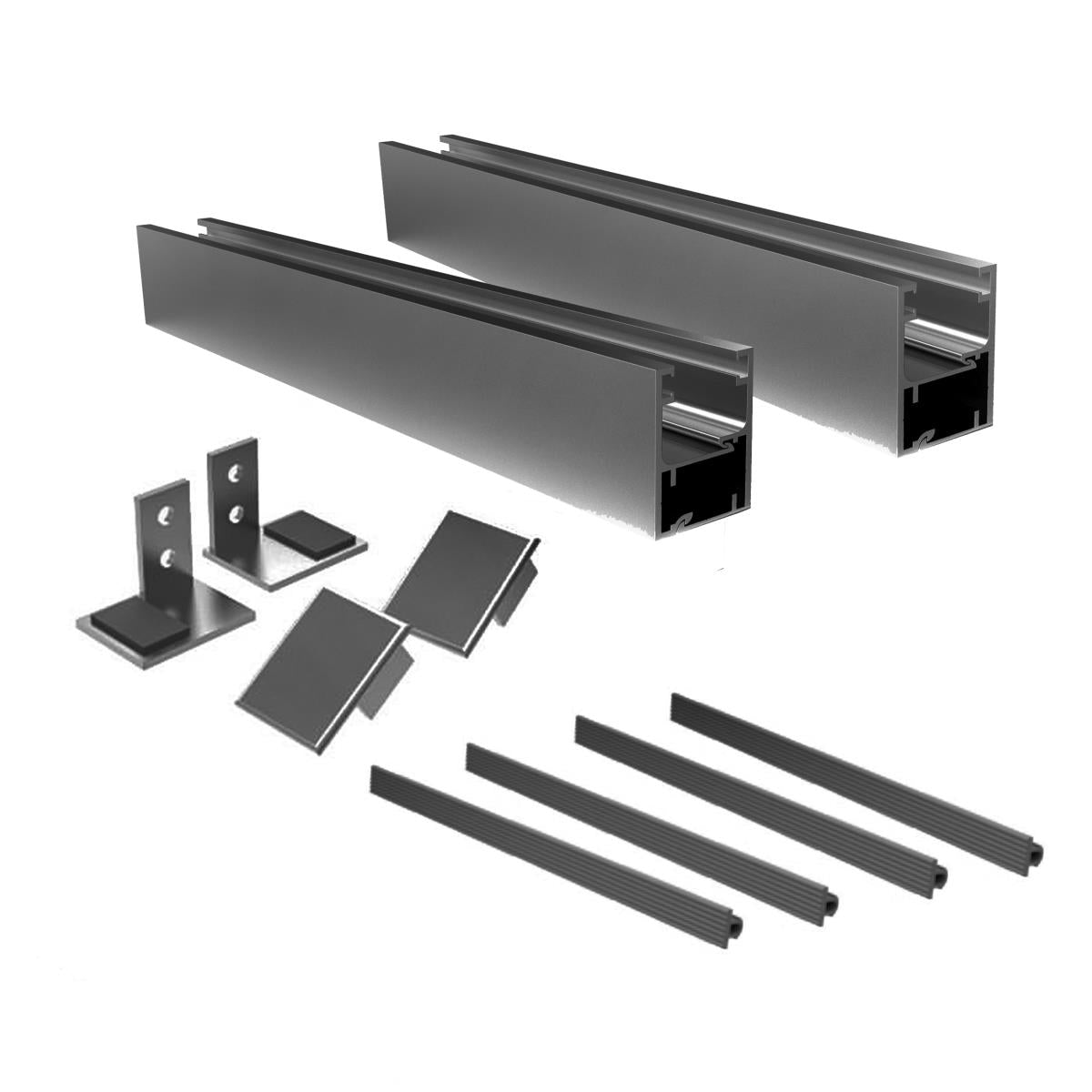 Francuskie okno Aluminiowa rama bez szkła