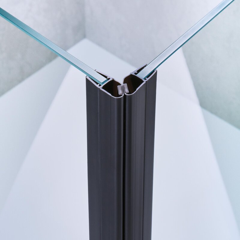 Listwa uszczelniająca drzwi para 90° black