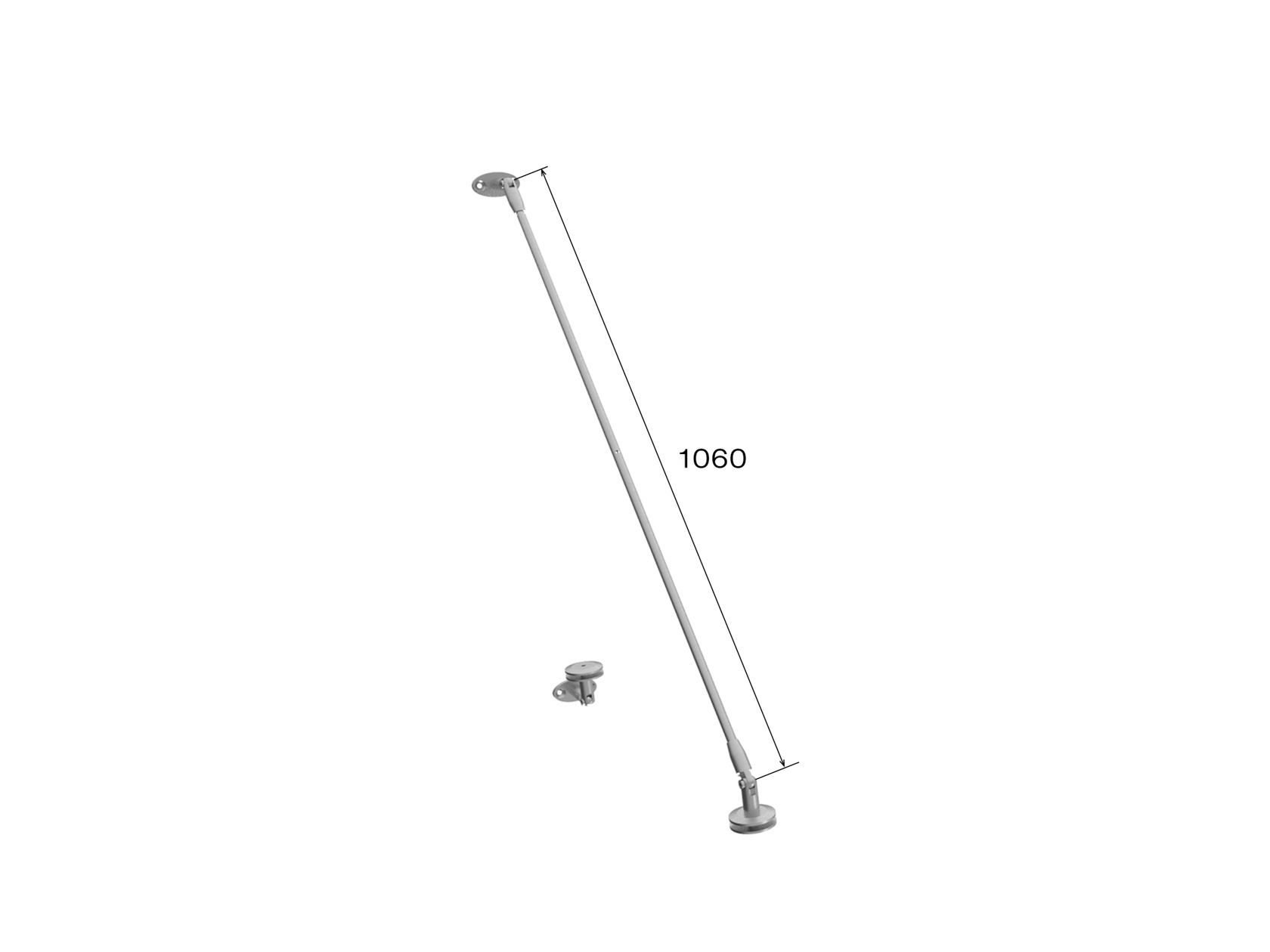 Daszek nierdzewny- okucia kpl