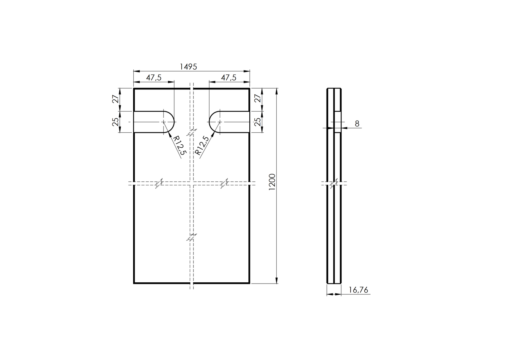 Przezroczyste, termicznie wzmocnione, klejone szkło VSG/TVG