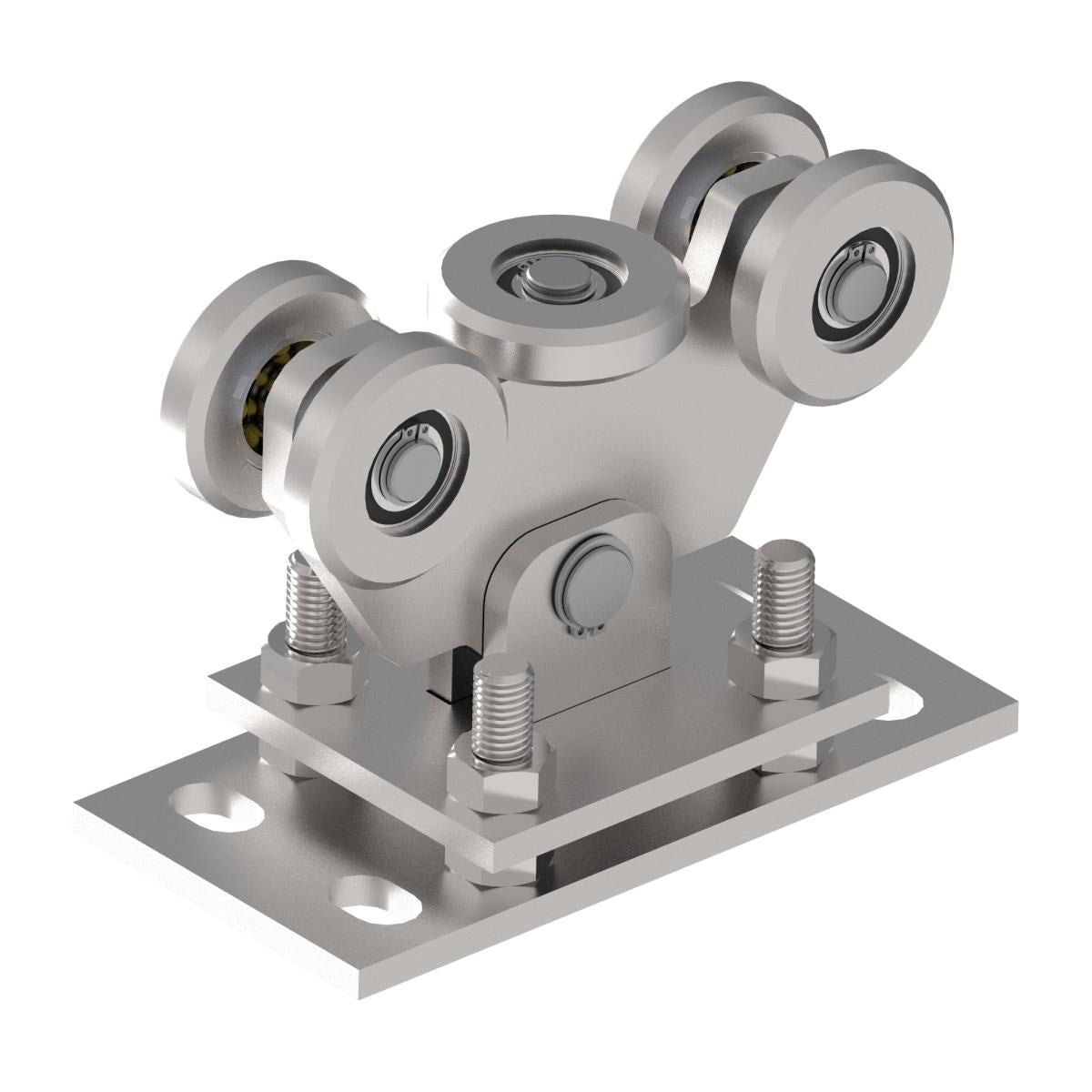 Wózek 5-rolkowy do bram samonośnych,AISI 304 60x60