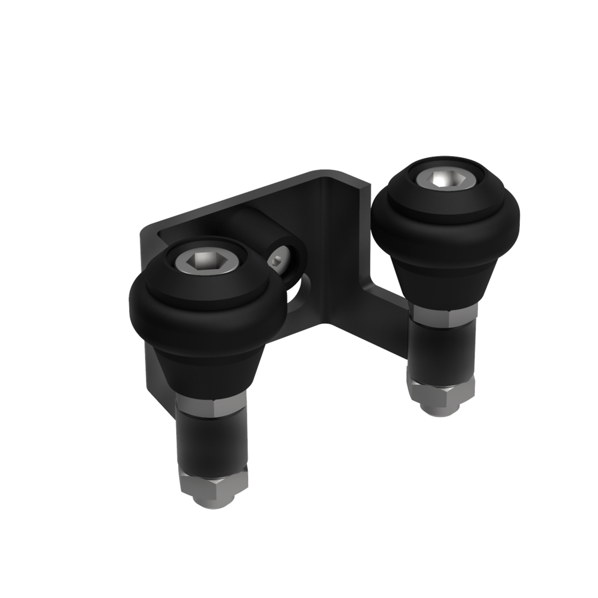 Uchwyt bramy Zn, profile 40mm, czarny