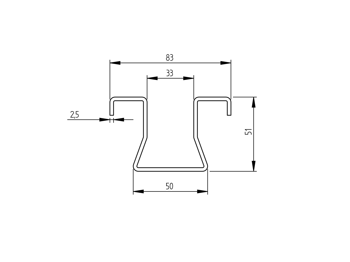 Osprzet bram Zn, t3mm, L3m